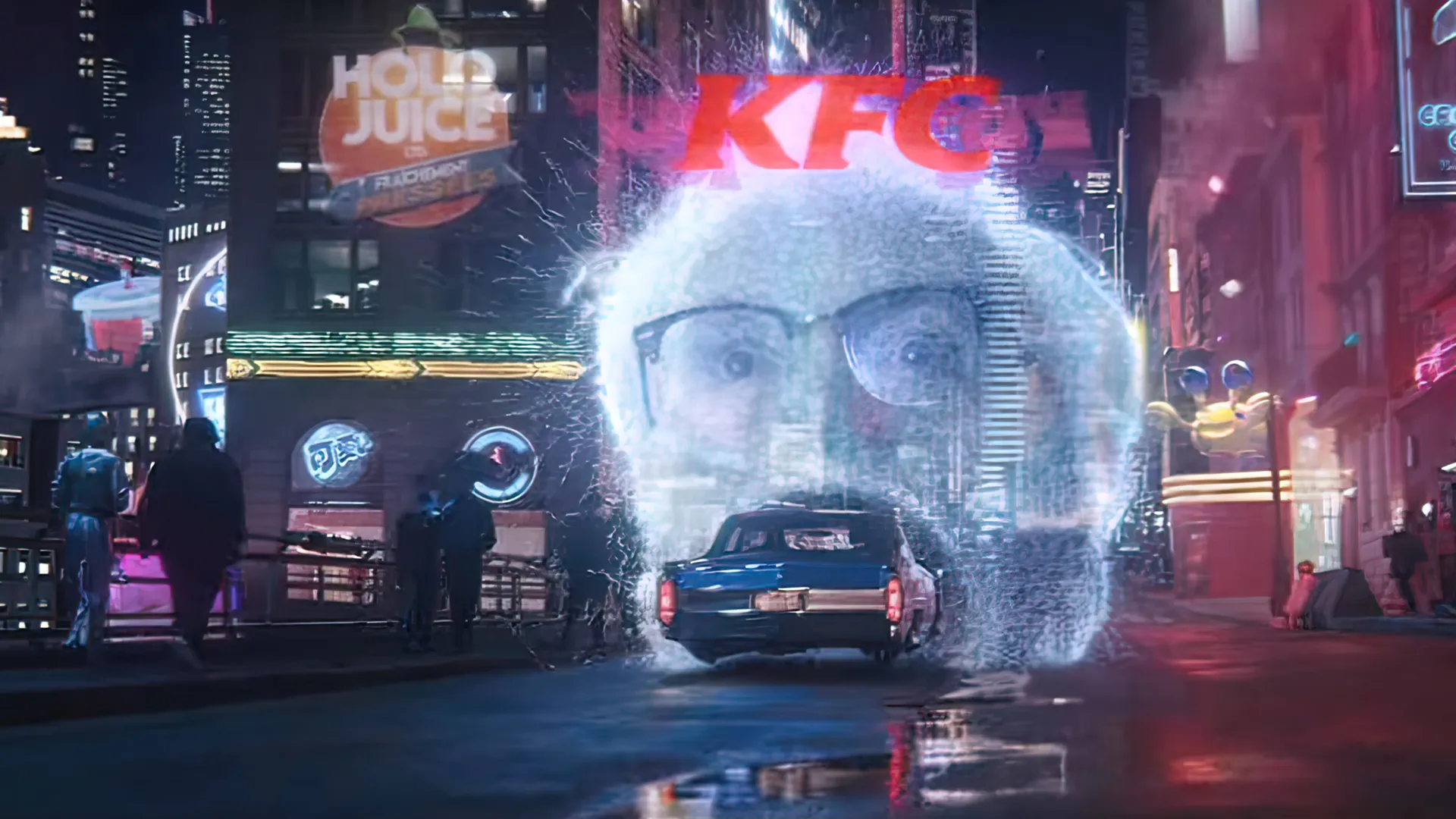 CyberPunk 肯德基 創意廣告 永恆酥脆 銀翼殺手 未來元素