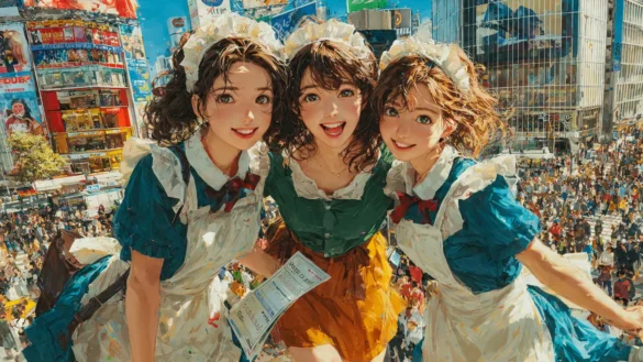 秋葉原女僕在發傳單