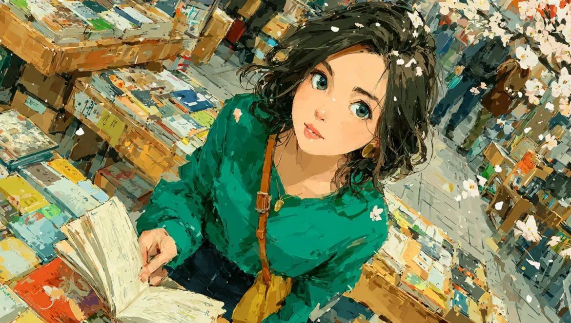 一個氣質美女在神保町逛街