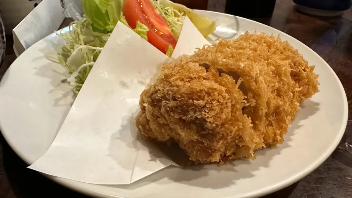 Tokyo Akihabara food, Tonkatsu at Marugo restaurant