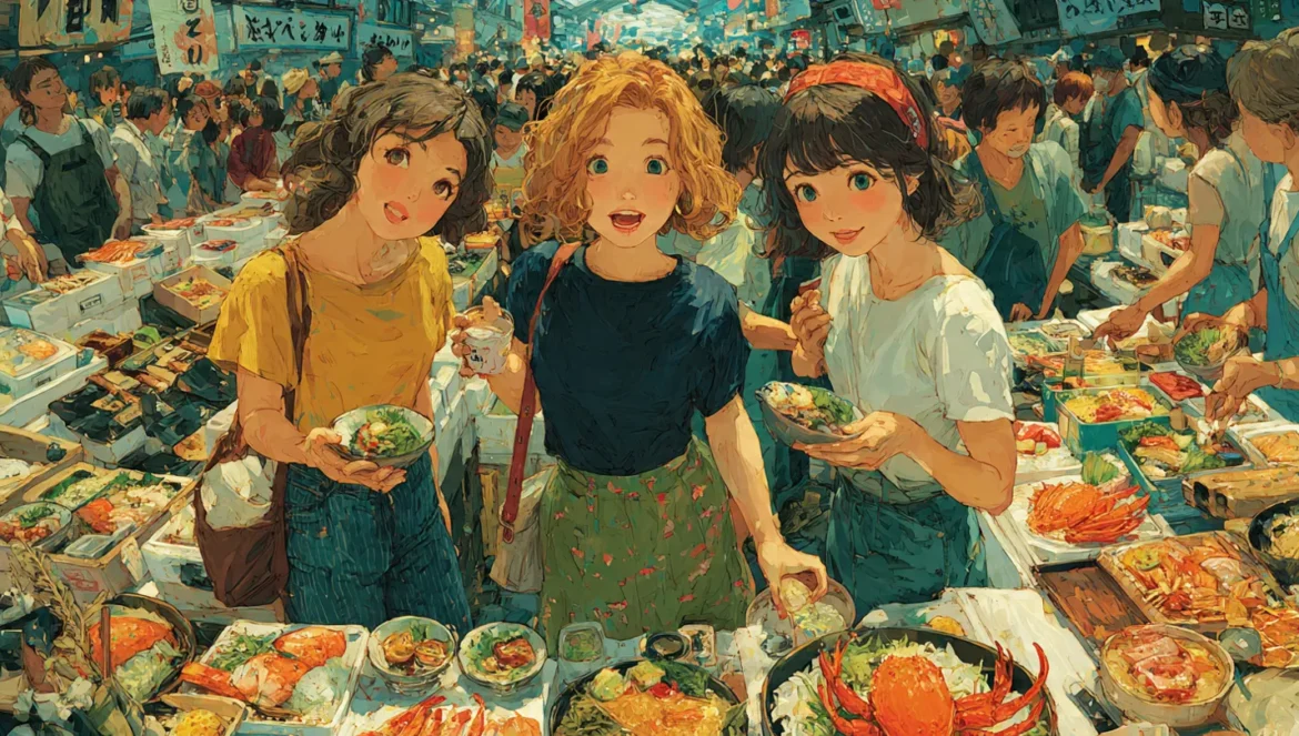 在築地尋找美食