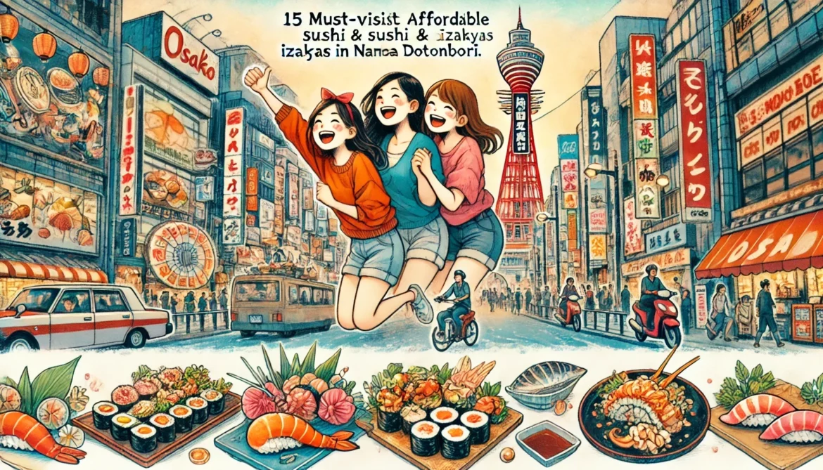 大阪美食指南：難波道頓堀必訪15家平價壽司海鮮居酒屋推薦