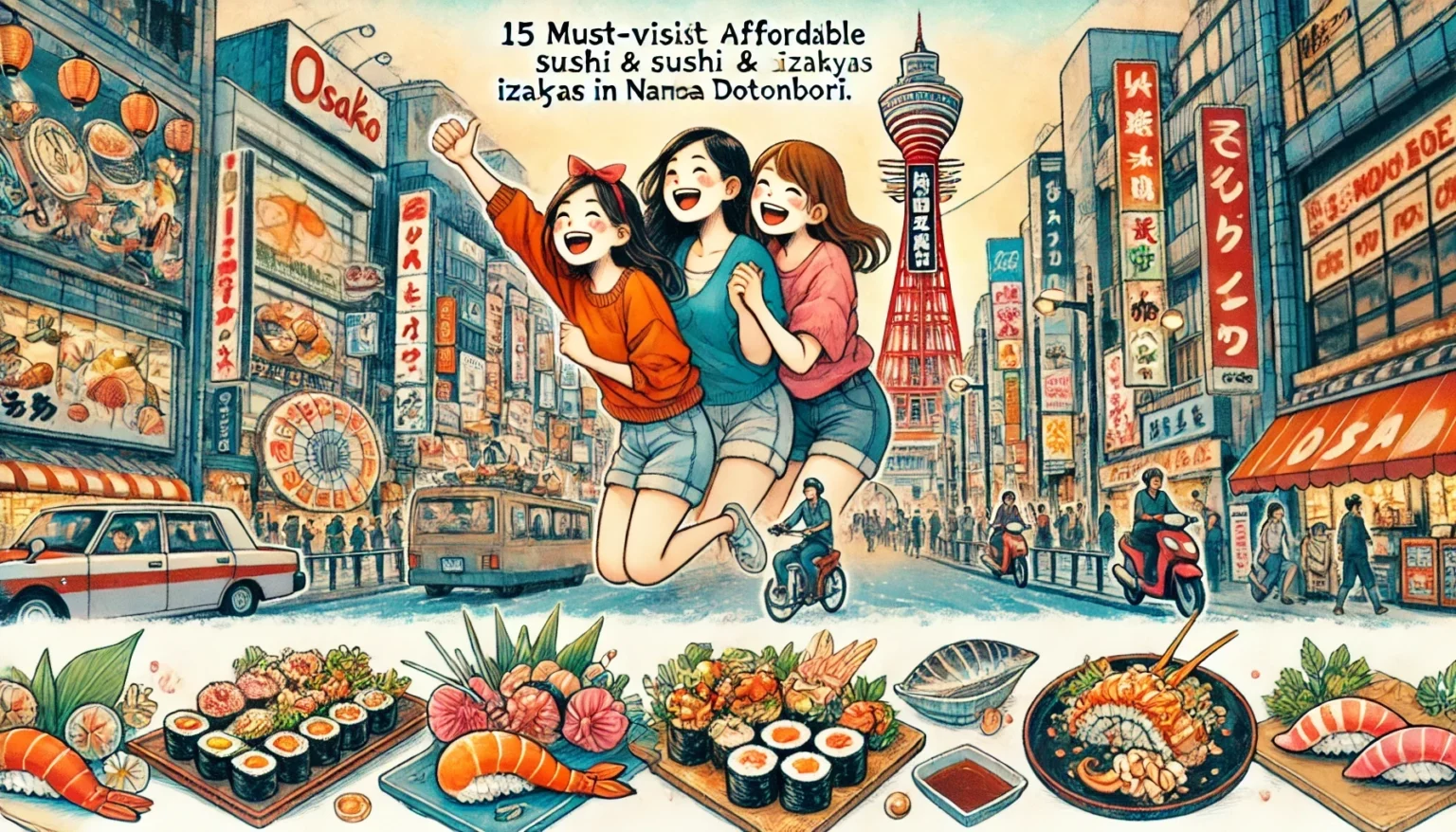 大阪美食指南:難波道頓堀必訪15家平價壽司海鮮居酒屋推薦