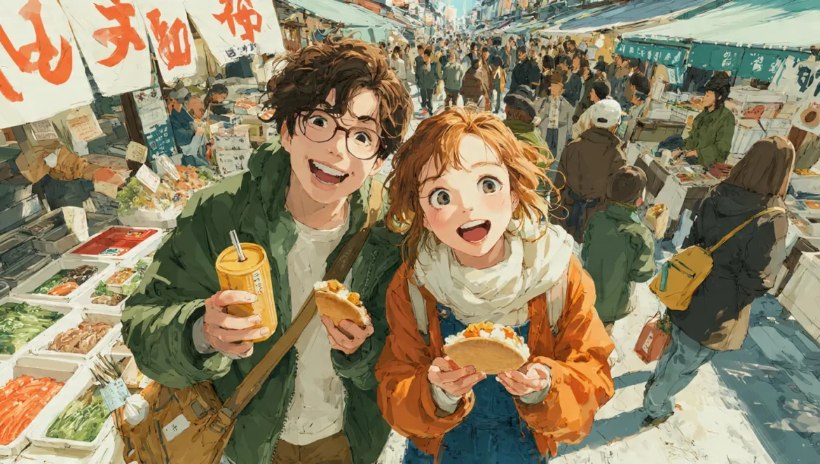 去人潮洶湧的築地市場吃美食