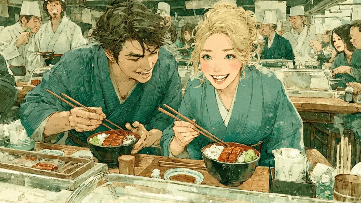 在東京吃鰻魚飯