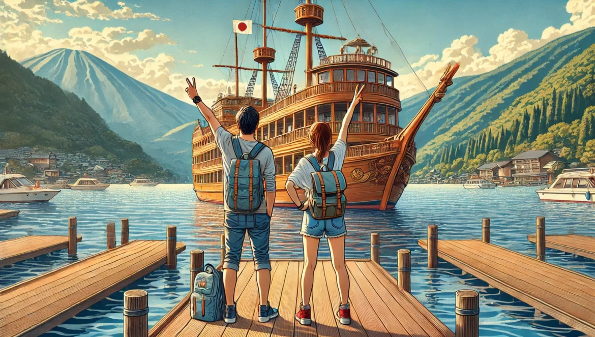 箱根搭海盜船